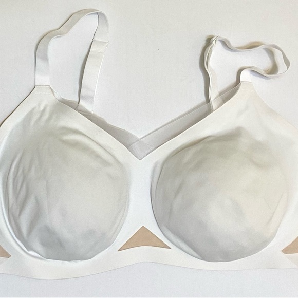 Honeylove Other - Honeylove Crossover Bra white/nude 44 E/F (DD /DDD) NWOT